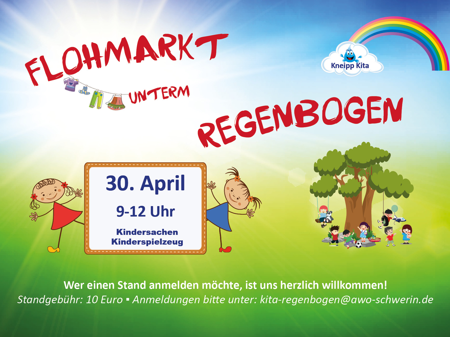 Flohmarkt unterm Regenbogen