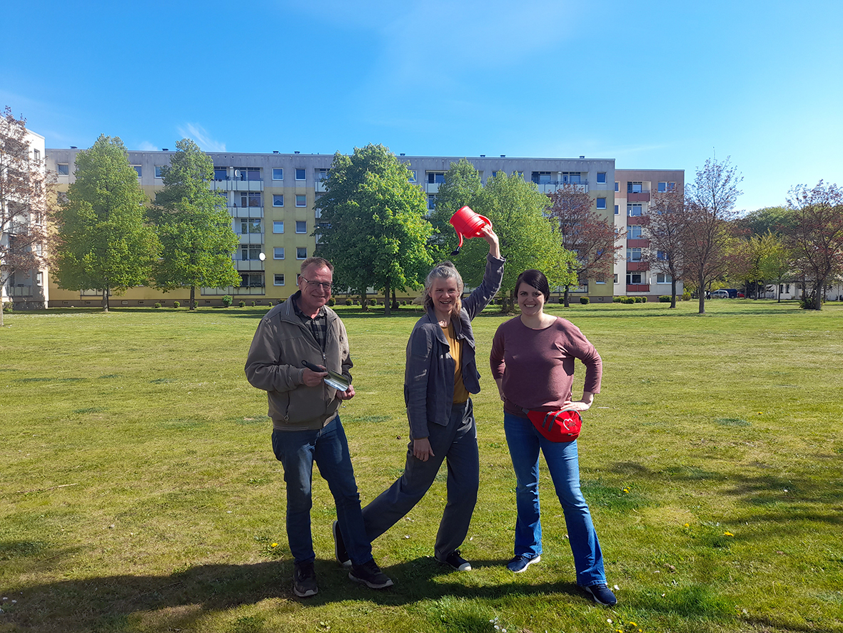 Start des neuen Stadtteilgartens auf dem Großen Dreesch